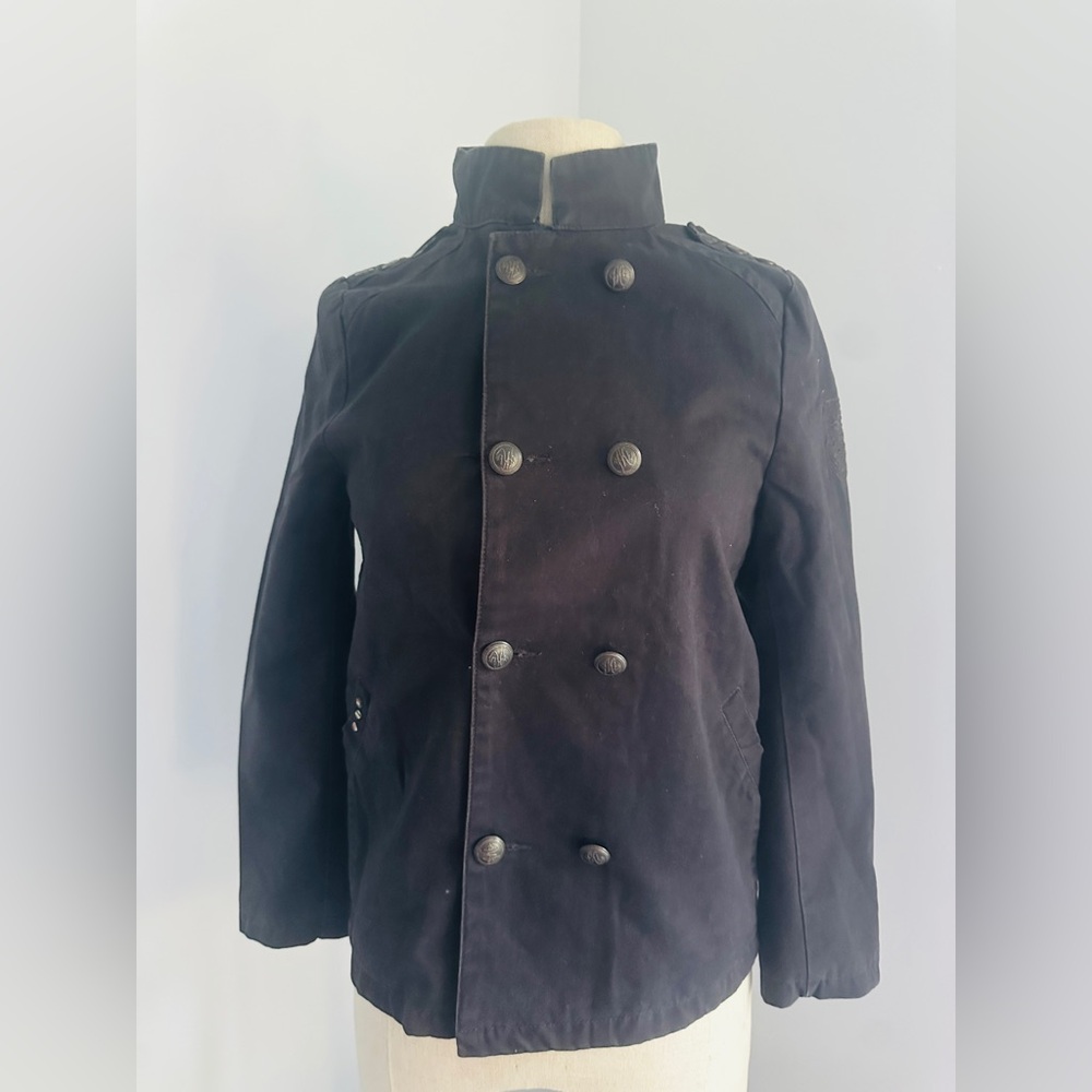 IKKS: Blue Double-Breasted Jacket